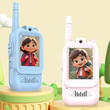 2pcs Kids Video Walkie Talkie with Screen | Rechargeable 2-in-1 Video Intercom Toy