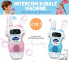 2pcs Rechargeable Bubble Blower Walkie Talkie | 2-in-1 Bubble Gun & Communication Toy