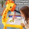 3-in-1 Kids Drawing Projector Table with Giraffe Lamp