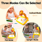 3-in-1 Kids Drawing Projector Table with Giraffe Lamp