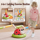3-in-1 Ladybug Multifunction Exercise Machine for Kids