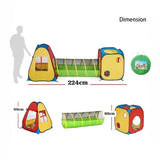 3-in-1 Pop-Up Tunnel & Tent Playset for Kids – Roleplay & Pretend Play Toy