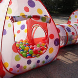 3-in-1 Pop-Up Tunnel Tent Set – Play Tent, Crawl Tunnel & Ball Pit for Kids