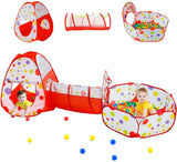 3-in-1 Pop-Up Tunnel Tent Set – Play Tent, Crawl Tunnel & Ball Pit for Kids
