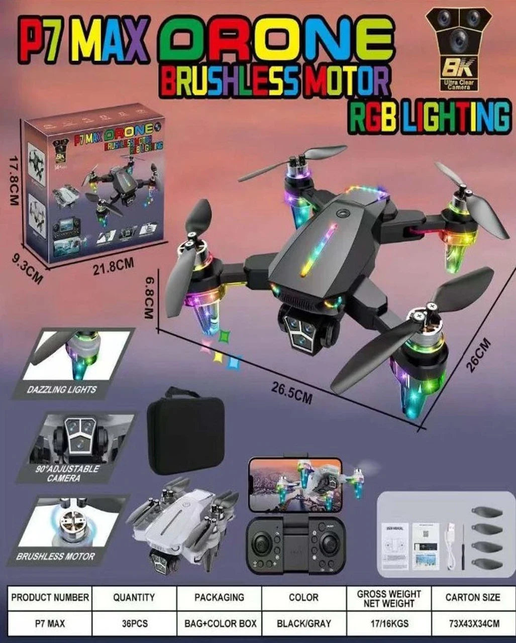 P7 MAX Drone with 80 Degree Adjustable Camera and Professional Remote