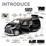 Toyota Alphard MPV 1:18 Diecast Model Car – Lights & Sound