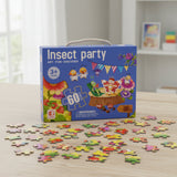 60 Pcs Insect Party Floor Puzzle for Kids