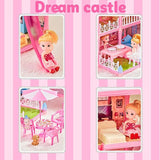 379-Piece DIY Doll House Villa – 5-Storey 17-Room Mansion