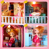 379-Piece DIY Doll House Villa – 5-Storey 17-Room Mansion