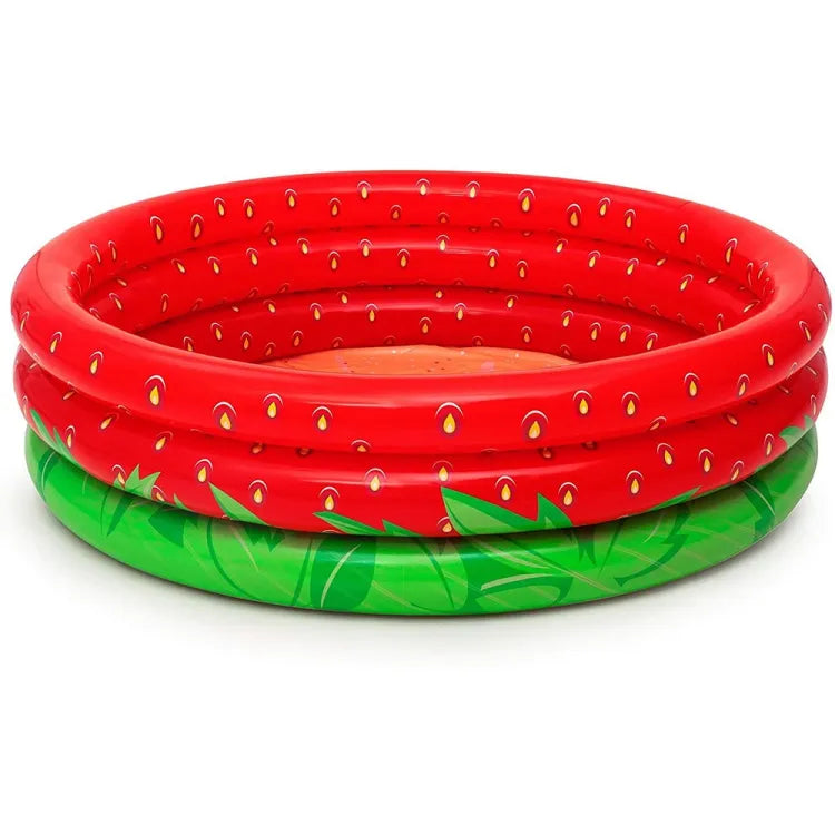 BESTWAY Strawberry Kids Pool 5ft | Easy Setup Inflatable Pool