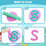 Letters & Numbers Playdough Set – Educational Molds for Kids