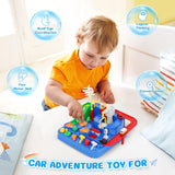 City Rescue Car Race Track Playset with 4 Mini Cars