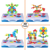 STEM Magnetic Creative Puzzle 4-in-1 Briefcase Set (193 Pcs)