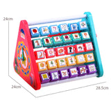 5-in-1 Multifunction Learning Shelf with Drawing Board & Alphabet Blocks