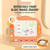 Magnetic Space Drawing Board for Kids – Reusable Doodle Board with Stamps