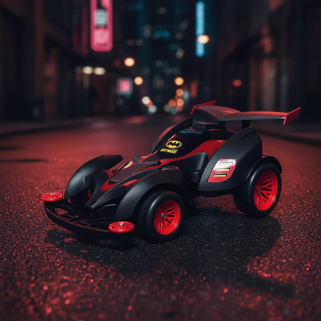 Batman RC Car LED lights close-up