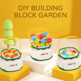 Huanger Montessori Flower Pegboard Bucket Toy for Toddlers