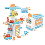 Transforming Kitchen Set for Kids – 2-in-1 Bus to Kitchen Playset