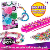 Shimmer Sparkle Bracelet Loom Bands Making Kit for Kids