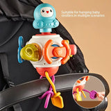 8-in-1 Space Busy Cube Toy – Stroller & Car Seat Sensory Toy