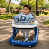 4-in-1 Foldable Baby Learning Walker with Activity Toy Tray