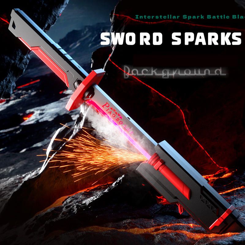 Kids LED Katana Sword smoke effect role play toy