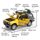 Toyota Land Cruiser LC80 1:24 Diecast Model Car – Pull-Back with Light &amp; Sound