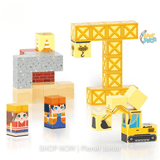 Mini Travel Magnetic Construction Vehicle Building Blocks Set – 38 Pieces