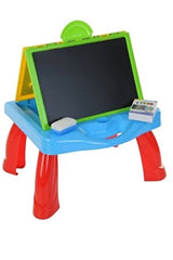 3-in-1 Learning Activity Desk for Kids – Whiteboard, Chalkboard & Projector