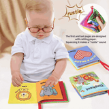 3D Early Education Cloth Book for Kids – Soft Fabric Animal Learning Book