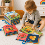 3D Early Education Cloth Book for Kids – Soft Fabric Animal Learning Book