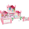 4-Room Doll House Villa Set – 3-Storey DIY Playset