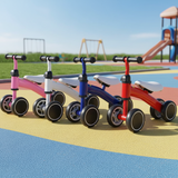 4-Wheel Baby Balance Bike for Toddlers | No-Pedal Beginner Ride-On