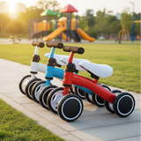 4-Wheel Baby Balance Bike for Toddlers | No-Pedal Beginner Ride-On