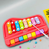 2-in-1 Piano Xylophone Musical Toy with Mallet for Kids
