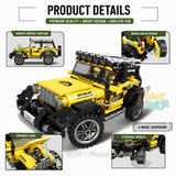 Off-Road 4x4 Jeep Building Blocks Set for Kids – 610 Pieces