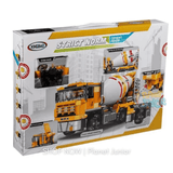 Construction Cement Mixer Truck Building Block Set – 654 Pieces