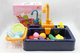 Kitchen Sink Toy Playset – Electric Dishwasher &amp; Water Basin