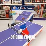 Compact Foldable Table Tennis Table – Wooden Ping Pong Set with Paddles &amp; Ball