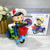 Electric Stunt Tricycle Toy with Bump-and-Go Lights & Music