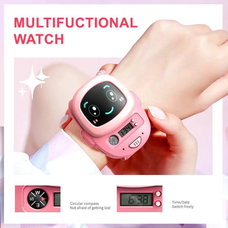Kids 2-way radio watch adjustable strap non-toxic ABS plastic toy