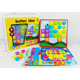 Button Art Pattern Board Set for Kids