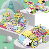 DIY Electric Building Block Set with Gears - 165 Pieces