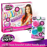 Shimmer Sparkle Bracelet Loom Bands Making Kit for Kids