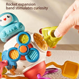 8-in-1 Space Busy Cube Toy – Stroller & Car Seat Sensory Toy