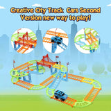 Rapid Variety Railway Racing Track Playset with SUV Toy Cars