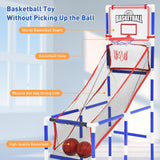 Kids Basketball Set with 2 Hoops, Backboards & Air Pump