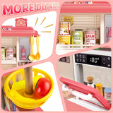 Play Kitchen Set – 50 Pcs Spray Kitchen Kit with Lights &amp; Sound