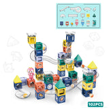 STEM Magic Magnetic Square Run Building Blocks – 52 Pcs Set for Kids