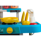 Realistic 53-Piece Spray Kitchen Play Set with Water & Sound